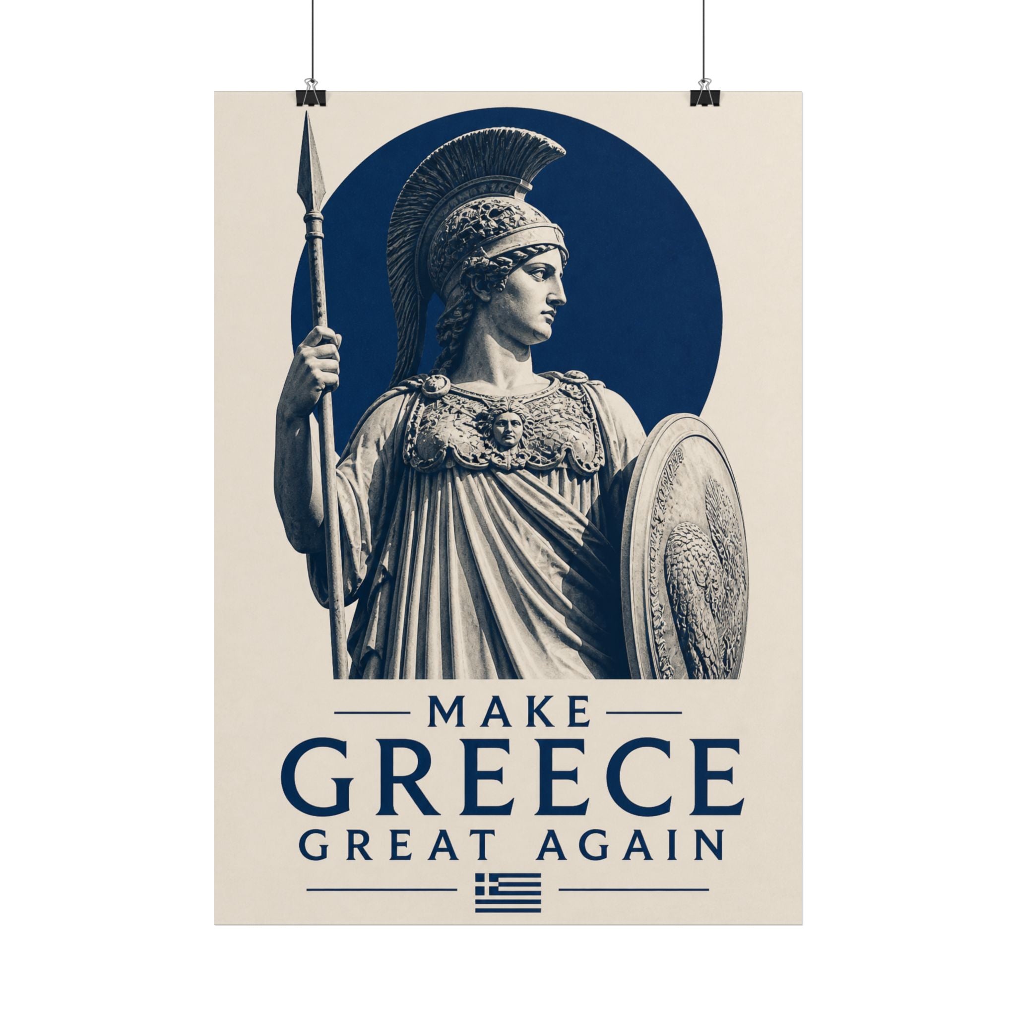 Make Greece Great Again Poster — Athena Historical Wall Art