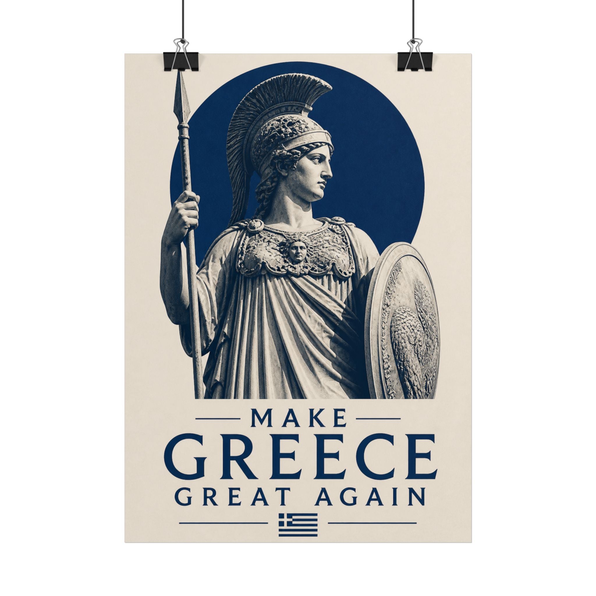 Make Greece Great Again Poster — Athena Historical Wall Art