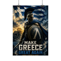 Greek Spartan Poster — "Make Greece Great Again" Wall Art