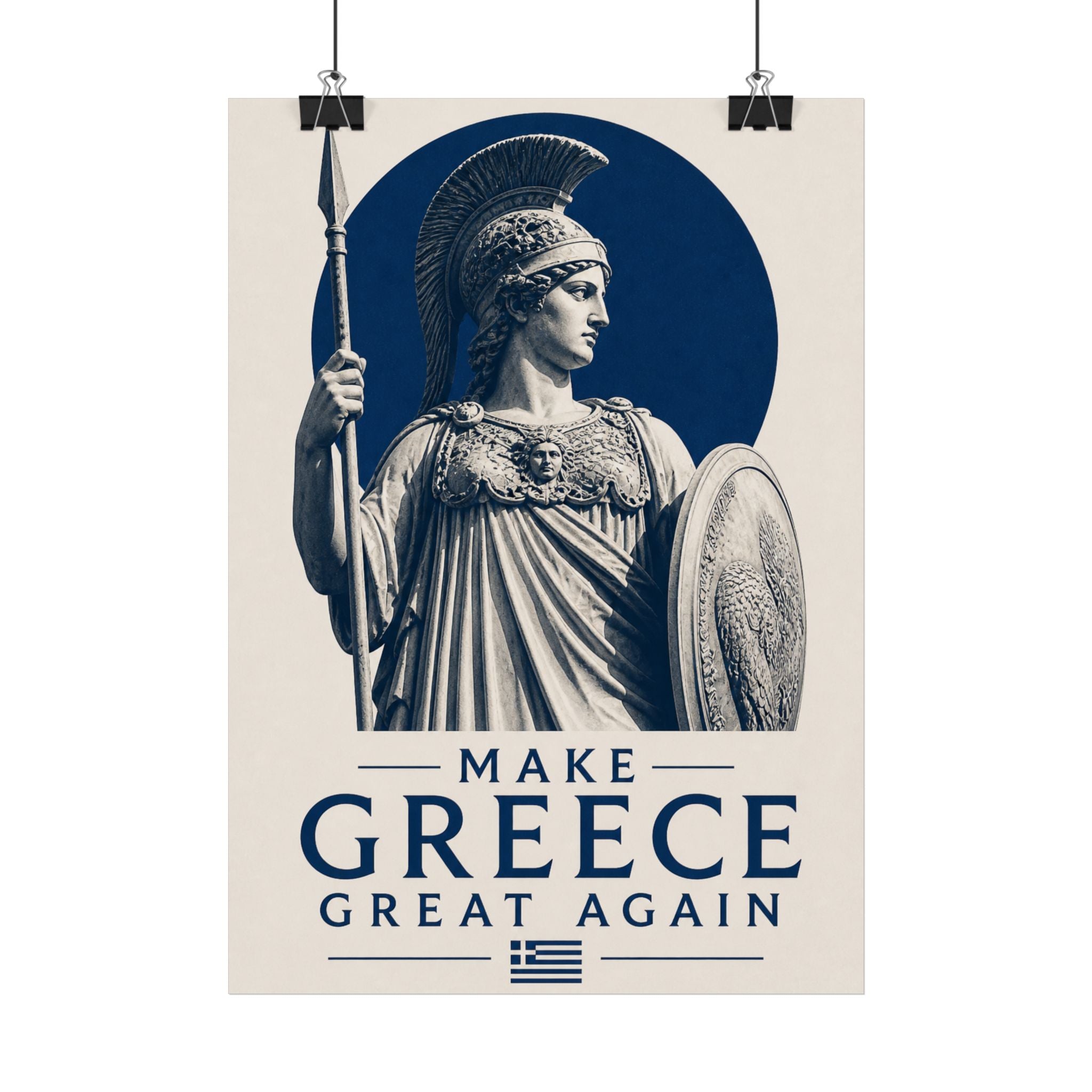 Make Greece Great Again Poster — Athena Historical Wall Art
